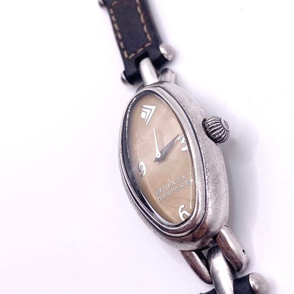 Vintage Silpada Watch Silver Tone and Stainless Steel with New Batteries - Picture 3 of 8